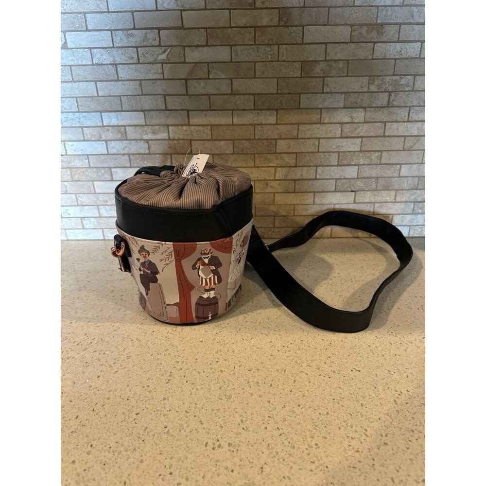 Disney Parks Haunted Mansion Stretching Portraits Tote Bucket‎ Bag NWT